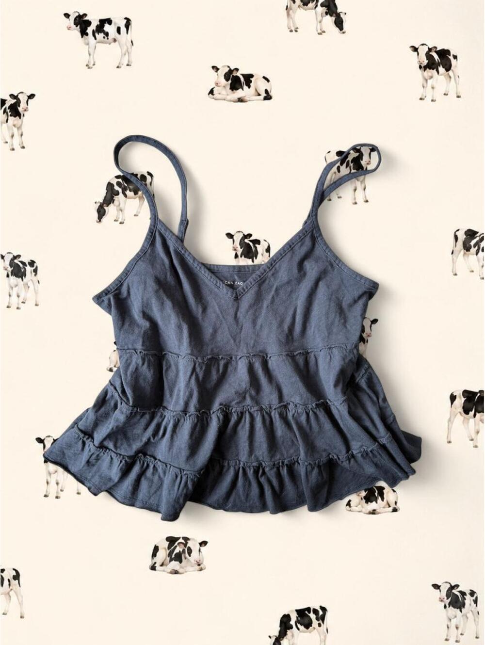 American Eagle black/charcoal tank